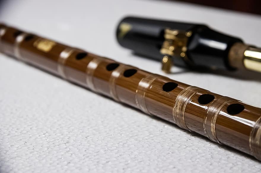 bambusová flétna, hudba, nástroj, flétna, dřevěná flétna, dechové nástroje