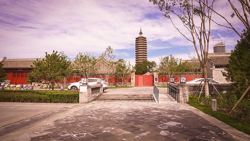 pagoda, beijing, Tongzhou, arkitektur, berømt sted, kulturer, bygge eksteriør, bybildet, Religion, reise, historie