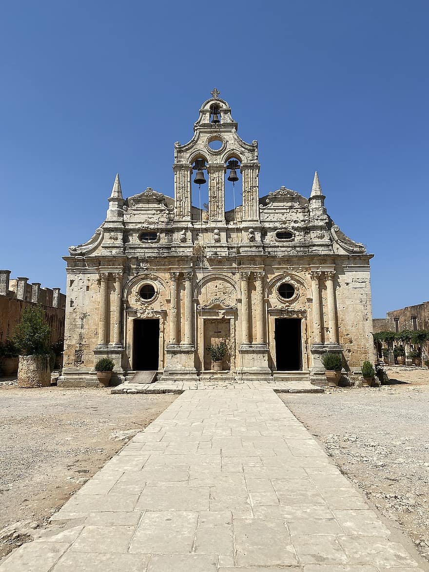 Monastero di Arkadi, Grecia, Creta, architettura, Chiesa, monastero