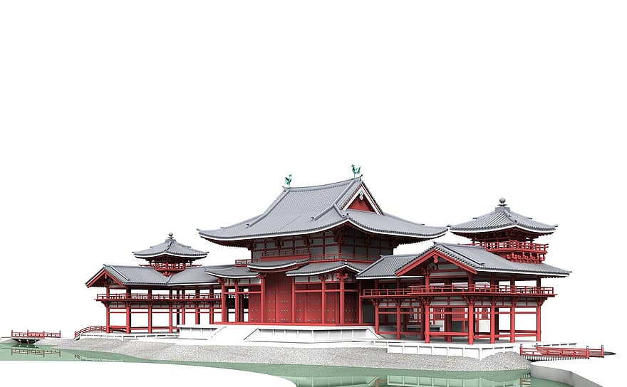 Byodo-in, uji, Japan, architectuur, gebouw, kerk, interessante plaatsen, historisch, toeristen, aantrekkelijkheid, mijlpaal