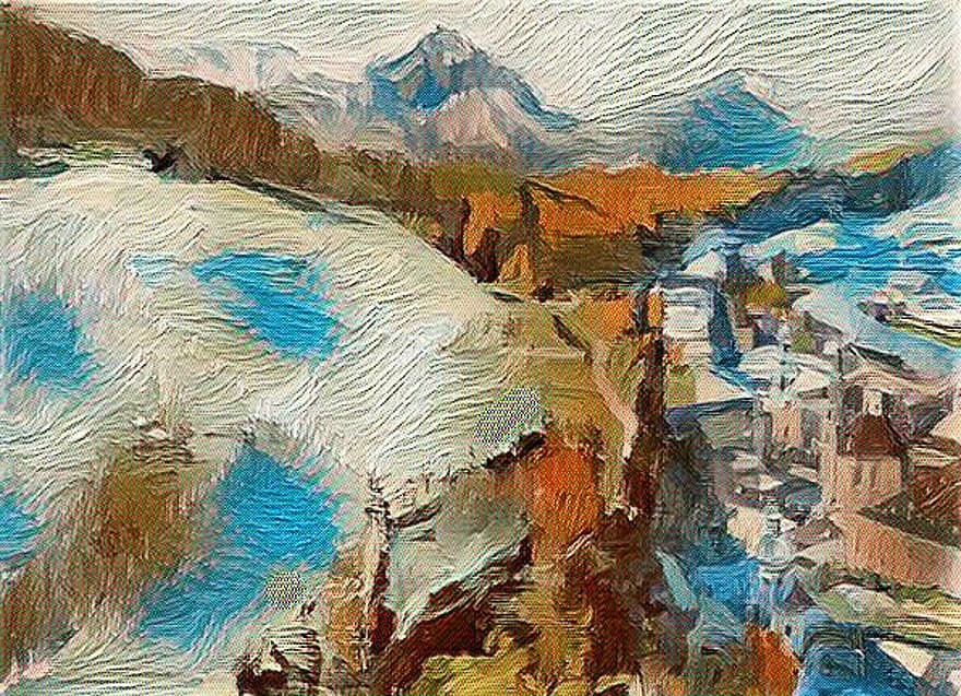 abstrakt, Berge, Landschaft, Boulevardzeitung, Textur, Hintergrund