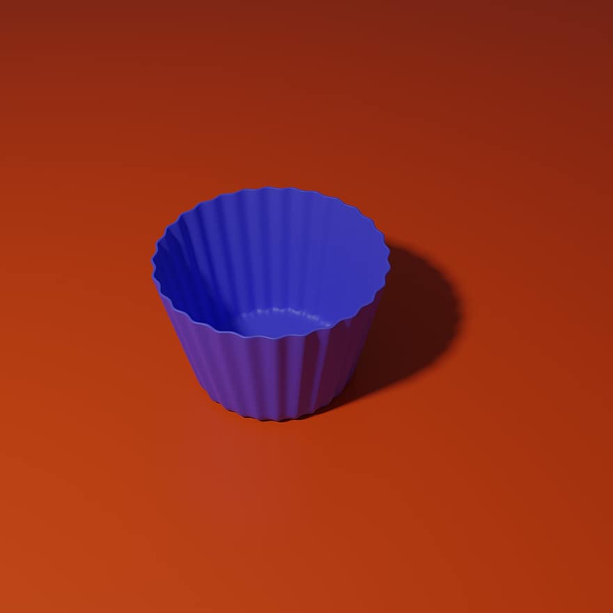 tasse, porte-gobelet, petit gâteau, bleu, Orange, fond orange, Fond orange, tasse bleue, Support à cupcakes bleu, tasse en plastique, gobelets en plastique
