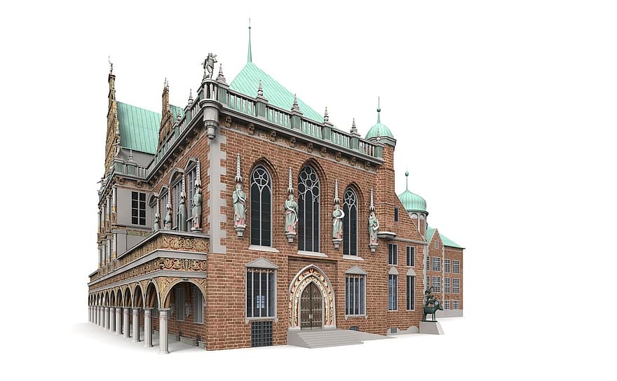 Bremen, kaupungintalo, kupoli, arkkitehtuuri, rakennus, kirkko, mielenkiintoisia paikkoja, historiallisesti, matkailukohde