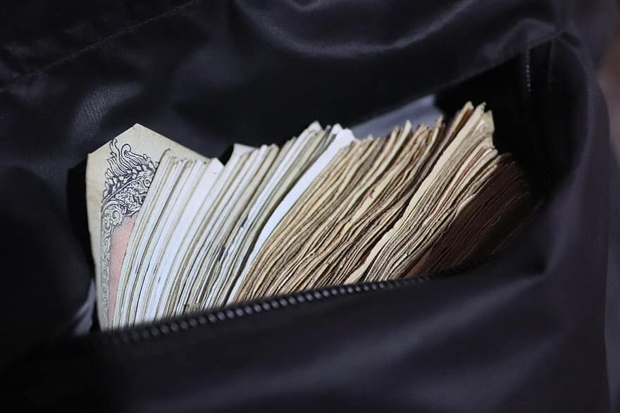 Käteinen raha, raha, tasku-, lompakko, valuutta, Nepali, rupiaa, Käsiraha, investointi, rikas, säästöt