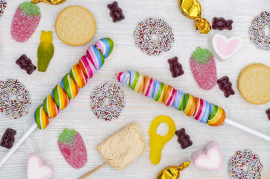 saldumi, konfektes, izturas, rāmis, Konfekšu rāmis, lollipop, šokolāde, gumijas lācīši, ielūgumu, apsveikuma kartīte