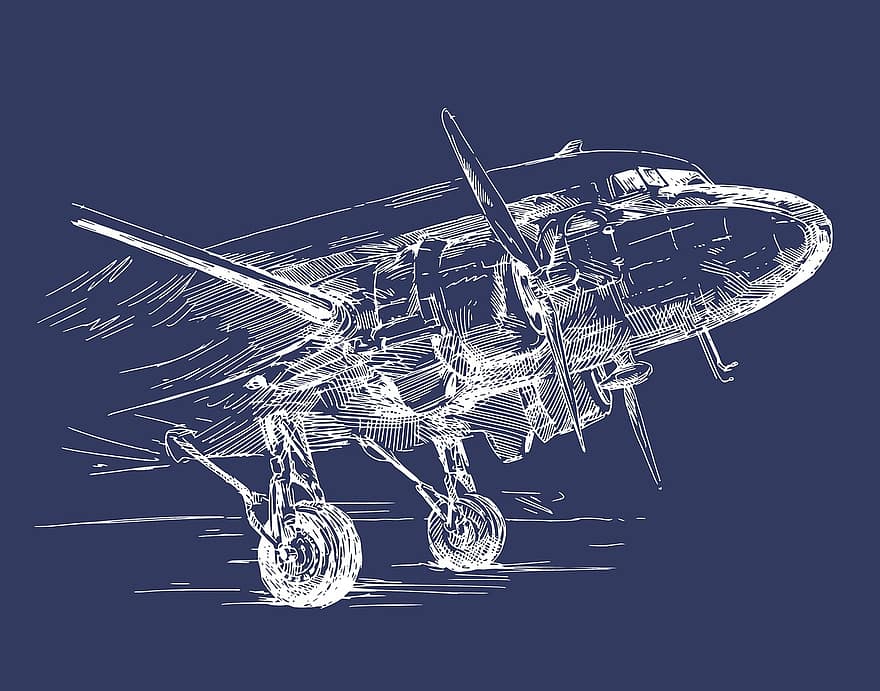 illustration, videnskab, fly, flyvningen, hurtighed, transportere