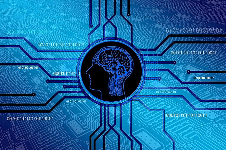 artificiell intelligens, hjärna, tror, kontrollera, datavetenskap, elektroteknik, teknologi, utvecklare, dator, man, intelligent