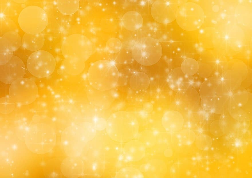 Gold, Golden, Background, Holiday, Bokeh, Abstract, Xmas, Light, Yellow, Christmas, Glitter