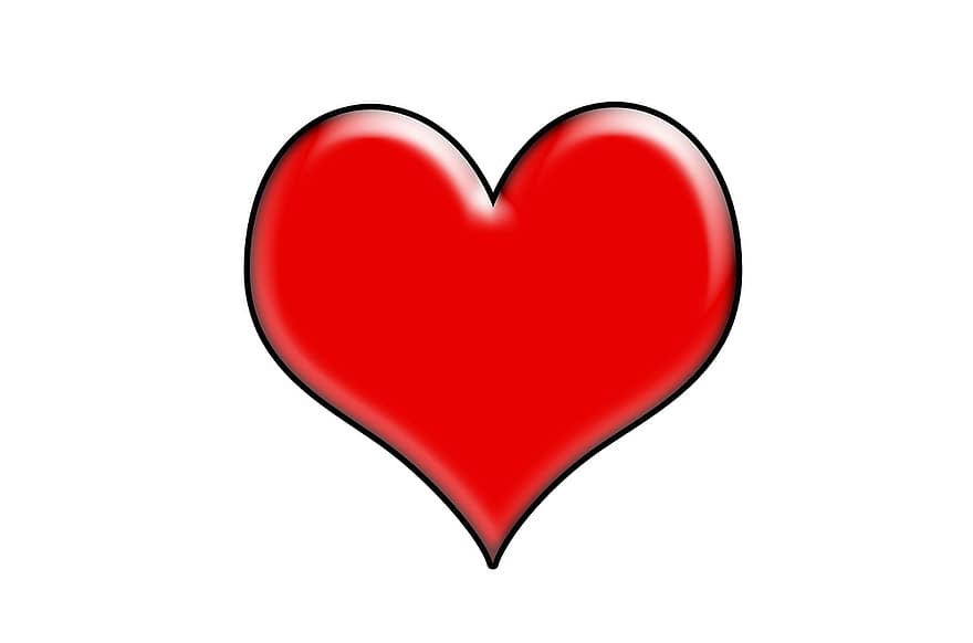 hart-, liefde, romantiek, Valentijnsdag, gevoel, romantisch, kleurrijk hart, verliefd worden op, verliefd worden, rood, geluk