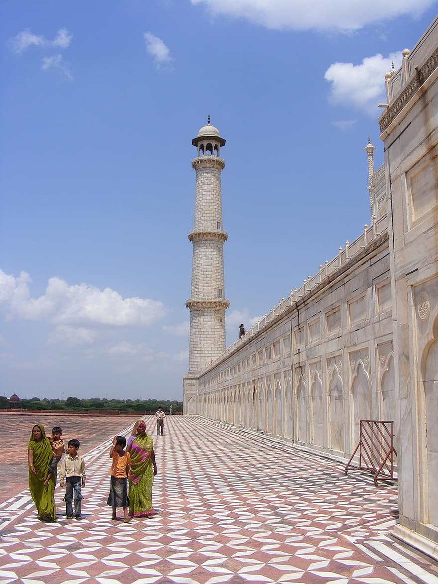 Taj Mahal, Intia, Agra, arkkitehtuuri, mausoleumi, hauta, rakennus, matkustaa, matkailu, Mahal, maamerkki