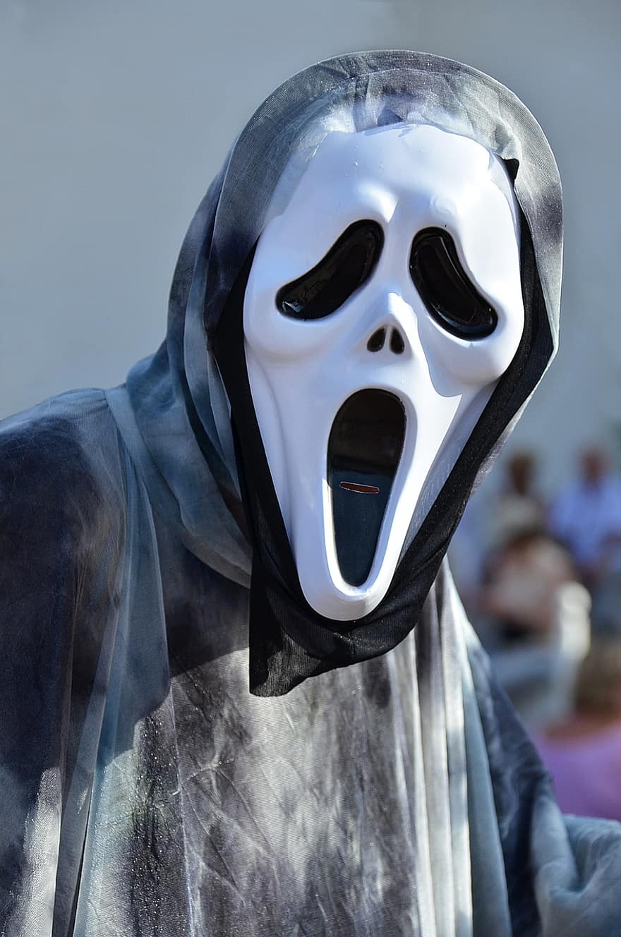 Halloween, maschera, fantasma, paura, cranio, urlo, film, orrore