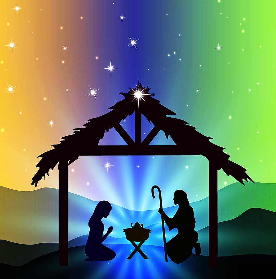 مولد عيد الميلاد ، طفل صغير ، عيد الميلاد ، ميلاد ، دين ، طفل ، السيد المسيح ، النصرانية ، بيت لحم ، ماري ، الإيمان