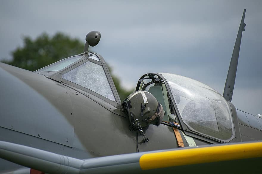Spitfire, Warbird, Flugzeug, Jahrgang, Militär-, Ebene, Kampfflugzeug, historisch