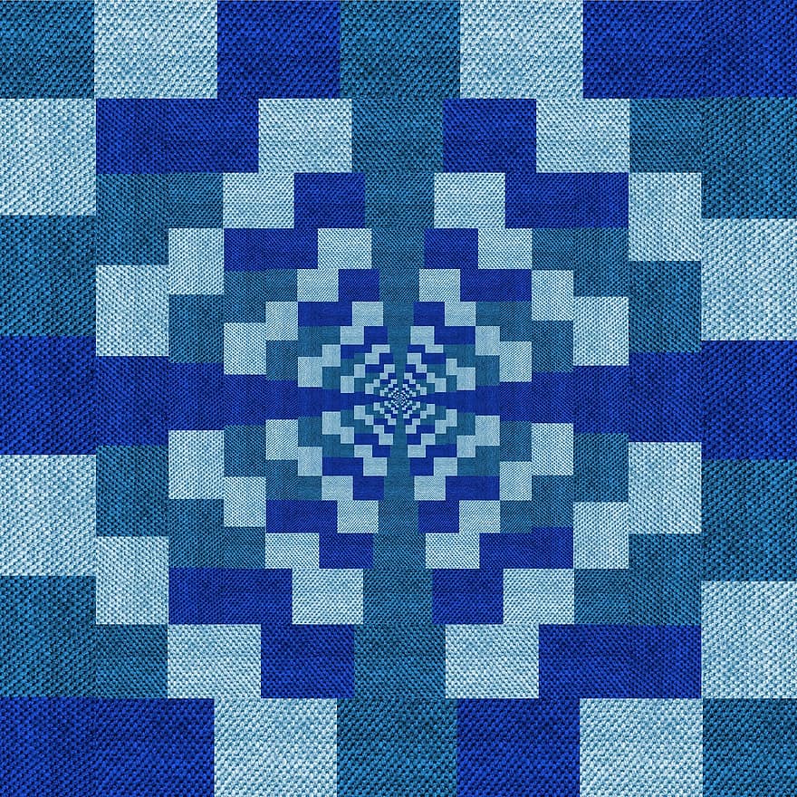 kain, tekstil, tekstur, biru, nuansa, geometris, blok warna, kotak, Desain, pola, dimensi