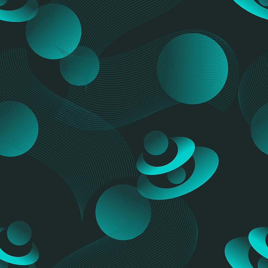 Abstract, Background, Pattern, Green, Seamless, Circle, Straight Line, Wallpapers, Design, Geometric