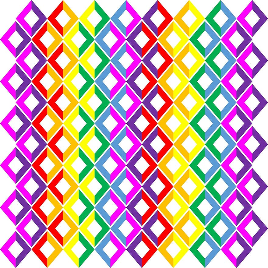 arc de Sant Martí, colors, chevron, disseny, patró, quadrícula, geomètric, roygbiv, colorit, vermell, taronja