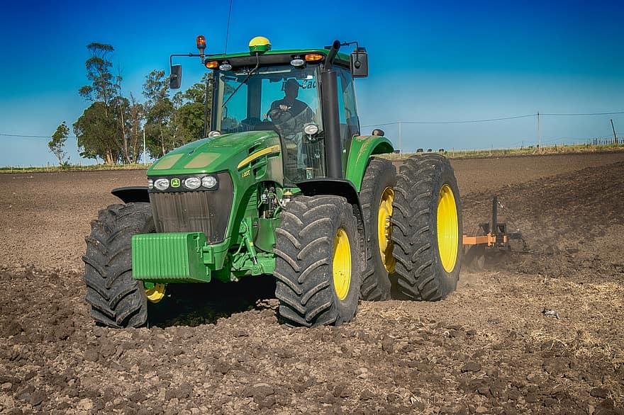 Tractor, Farming, Agriculture, Vehicle, Farm, Field