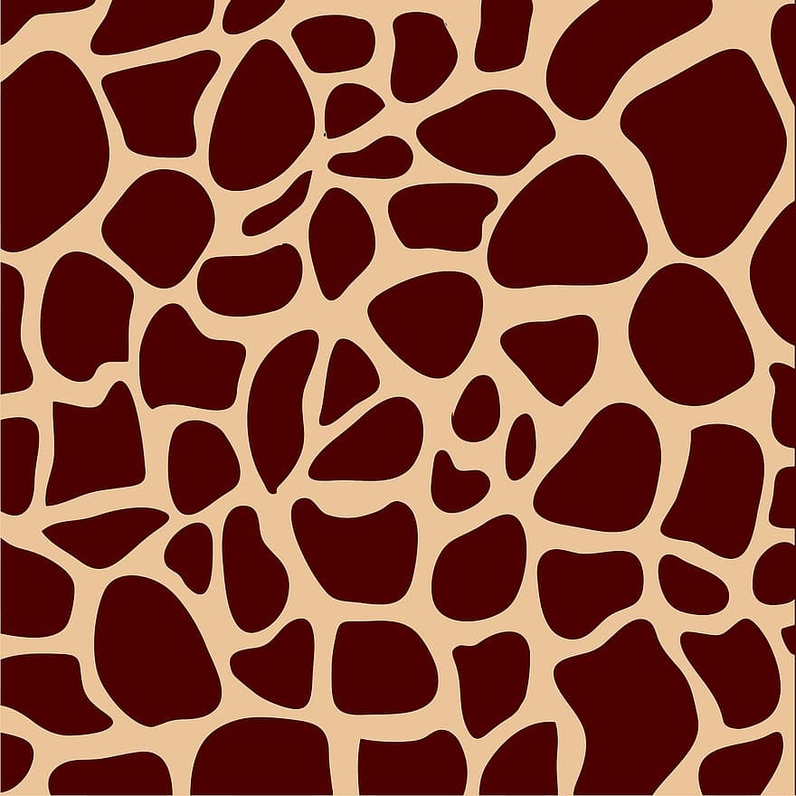 dyreprint, giraf, mønstre, mønster