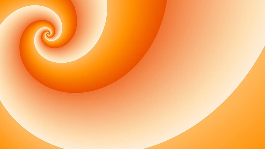 Orange, 3d, Background, Design, Swirl, Emboss, White, Orange Background