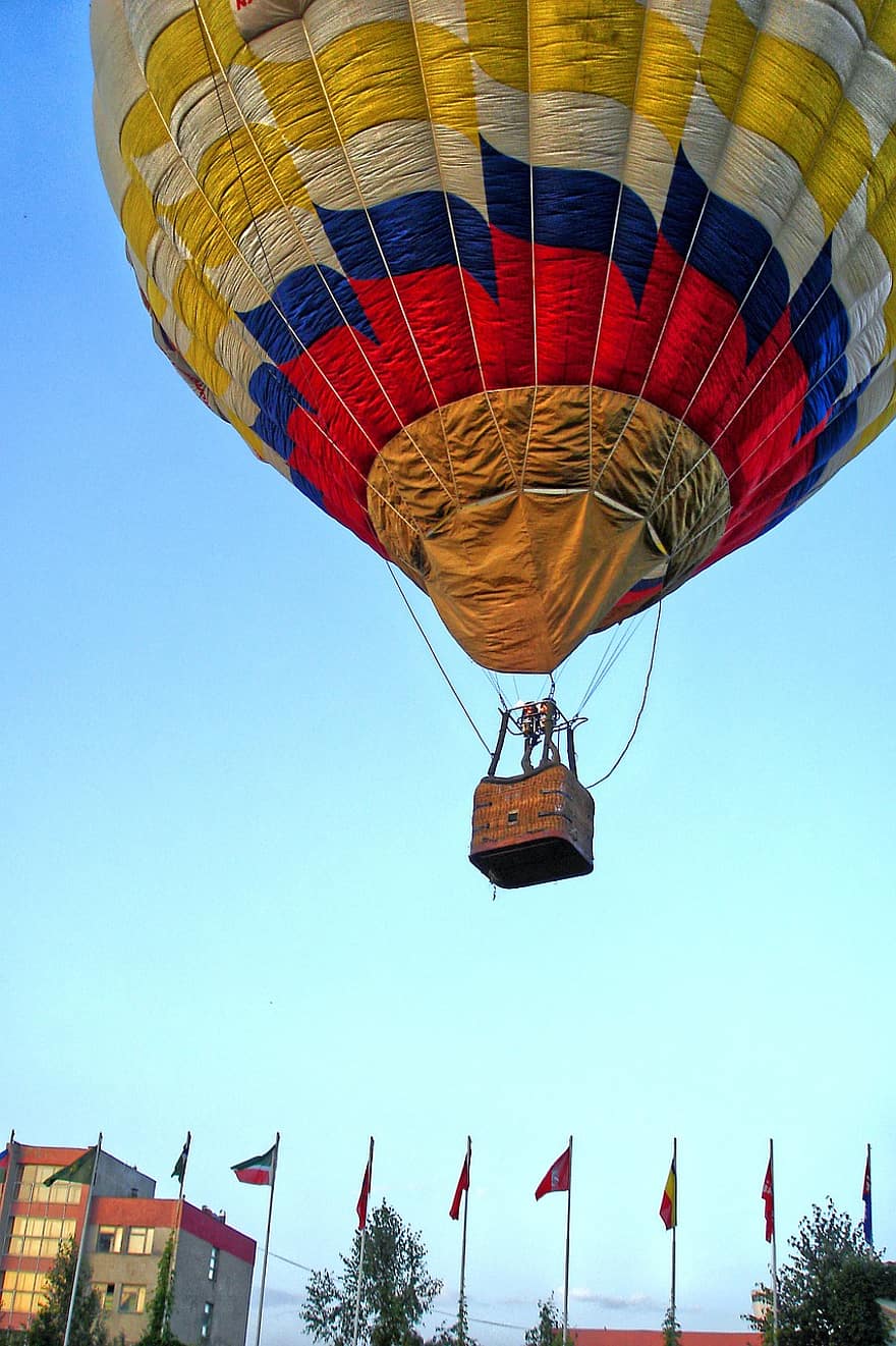 gaisa balons, ceļot, dom, atpūtai, atpūta, lidojums