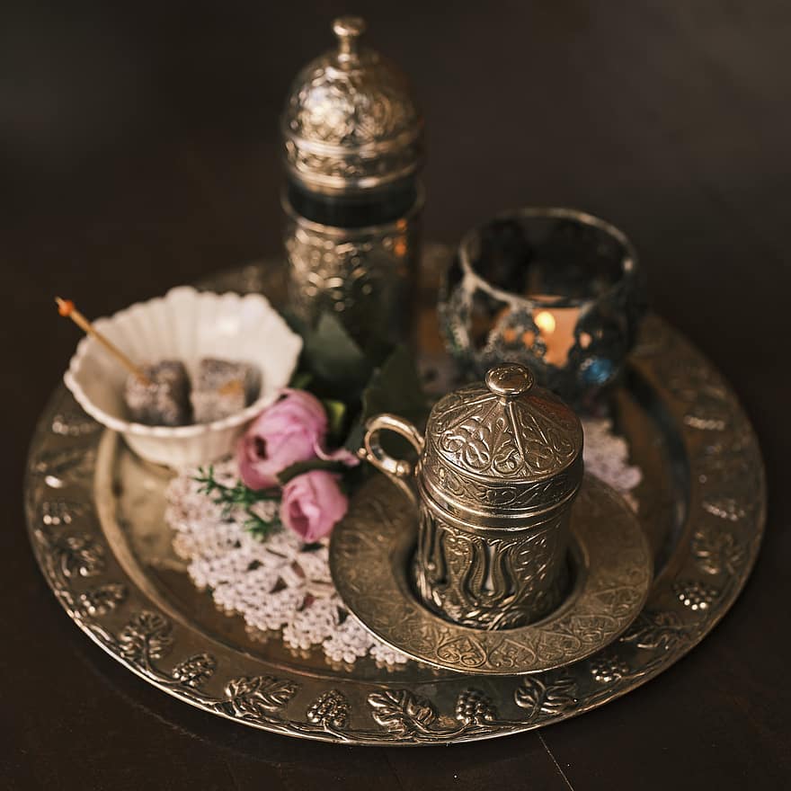 caffè, caffè turco, tacchino, cultura del caffè, delizia turca, bar, culture, decorazione, vasellame, religione, cibo