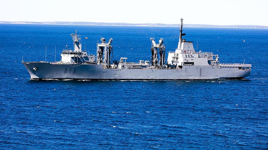 Sps Patino, Spanyol Oiler Patino, tenger, óceán, Tengerészeti Támogató Hajó, haditengerészet, repülőgép, Utántöltő olajozó, hajó, szállítás, ipari hajó