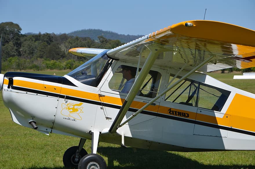 aeronave, Citabria, avión, Tren de aterrizaje tipo rueda de cola
