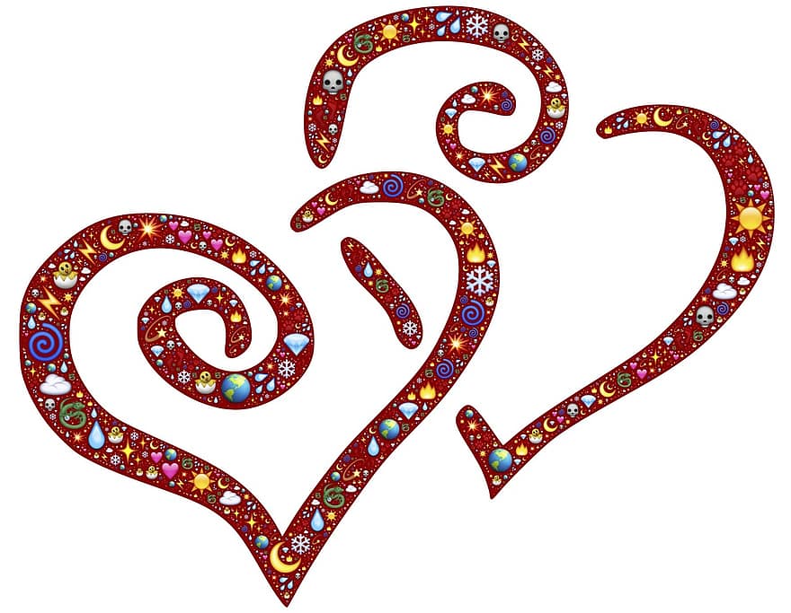 Hearts, Spirit, Relationship, Together, Mutuality, Emoji, Nature, Magic, Magical, Mystical, Spiritual