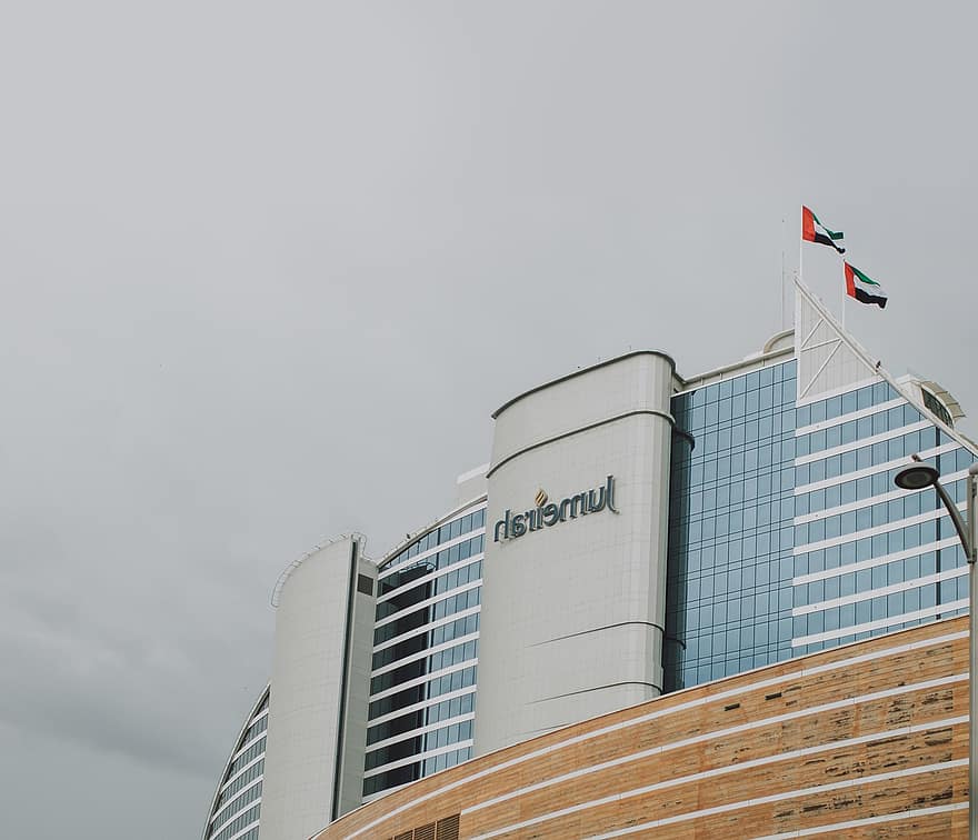 Jumeirah Hotel, rakennus, Jumeirah Resort, Dubai, arkkitehtuuri, rakennuksen ulkoa, pilvenpiirtäjä, rakennettu rakenne, kuuluisa paikka, moderni, kaupunkikuvan