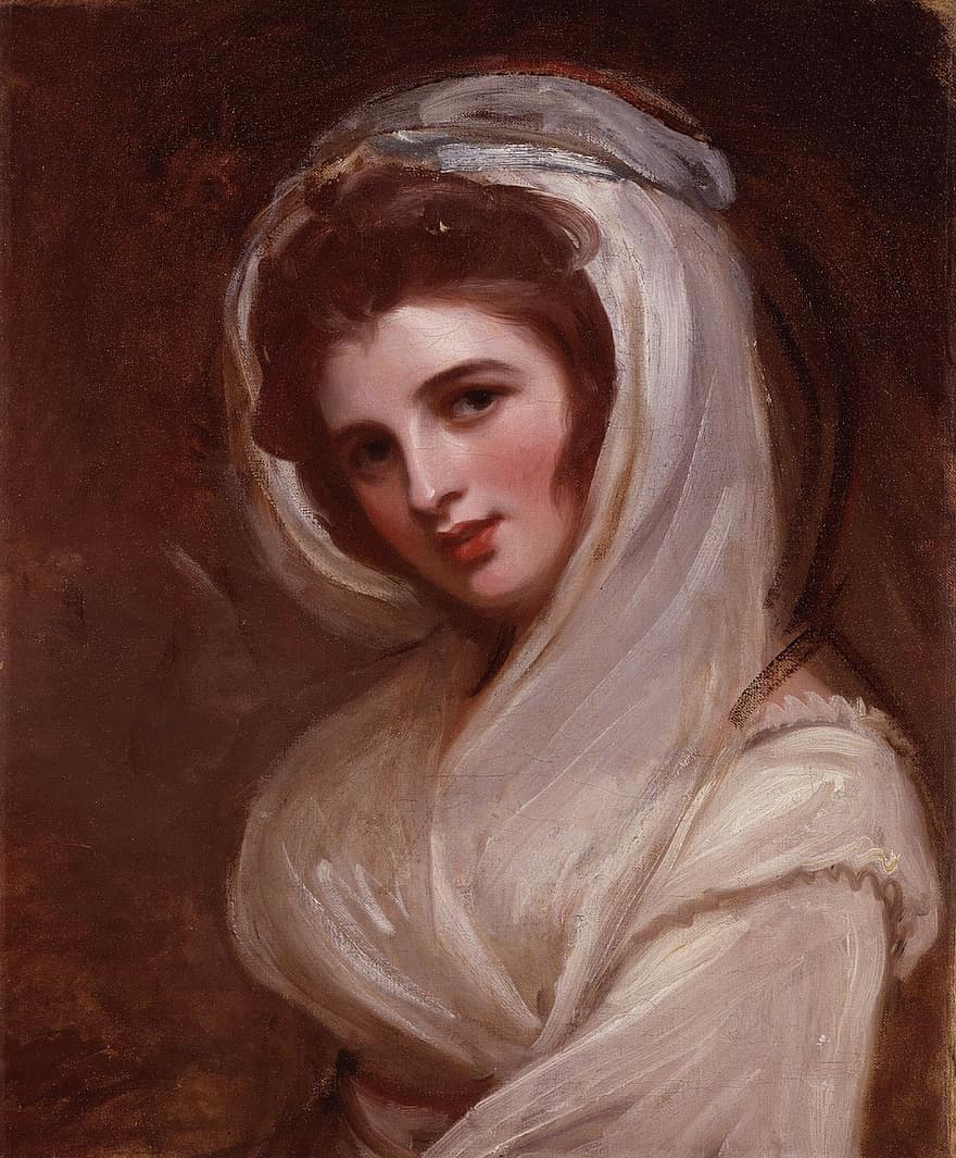 vrouw, schilderij, emma, Lady Hamilton