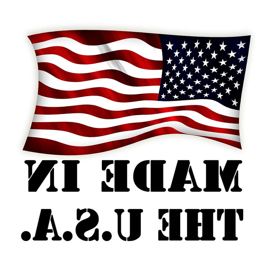 флаг, печать, производство, сделано в США, Соединенные Штаты Америки