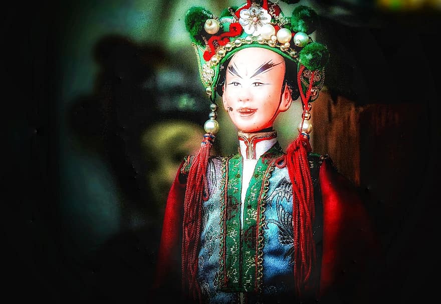 Marionette, China, Puppenspieler, Puppentheater, Kultur, Kunst