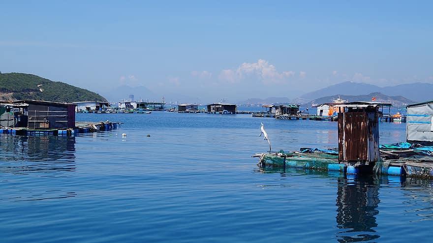 fiskeby, flytande by, vietnam