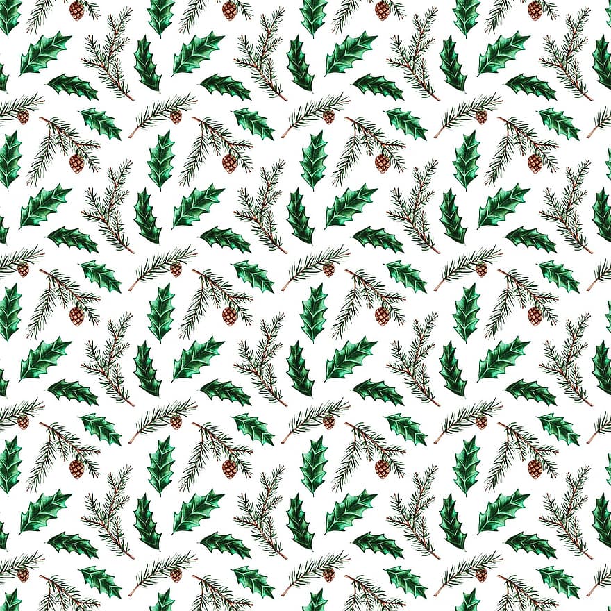 Pine Needle, Pattern, Christmas Digital Paper, Watercolor, Forest, Christmas, Evergreen, Needles, Wood, Season, Xmas