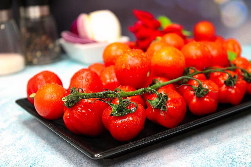 tomat, makanan, bahan, buah, makan siang, makan malam, makan, sehat, segar, lezat, dapur