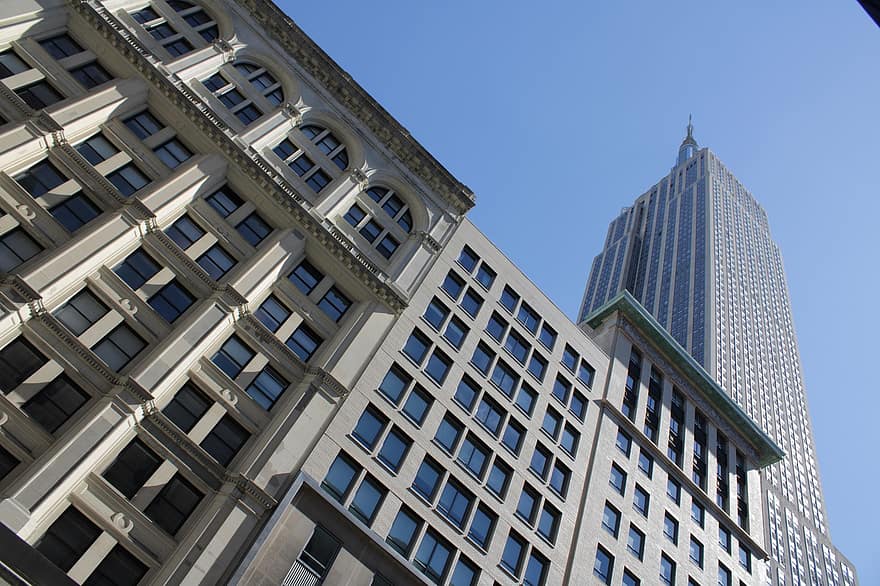edifício Empire State, arranha-céu, construção, cidade de Nova York, Manhattan, arquitetura