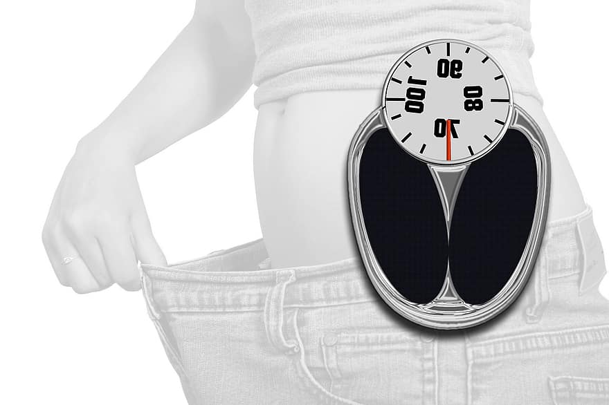 gå ned i vekt, skala, kosthold, vekt, slanking, å miste, kropp, overvekt