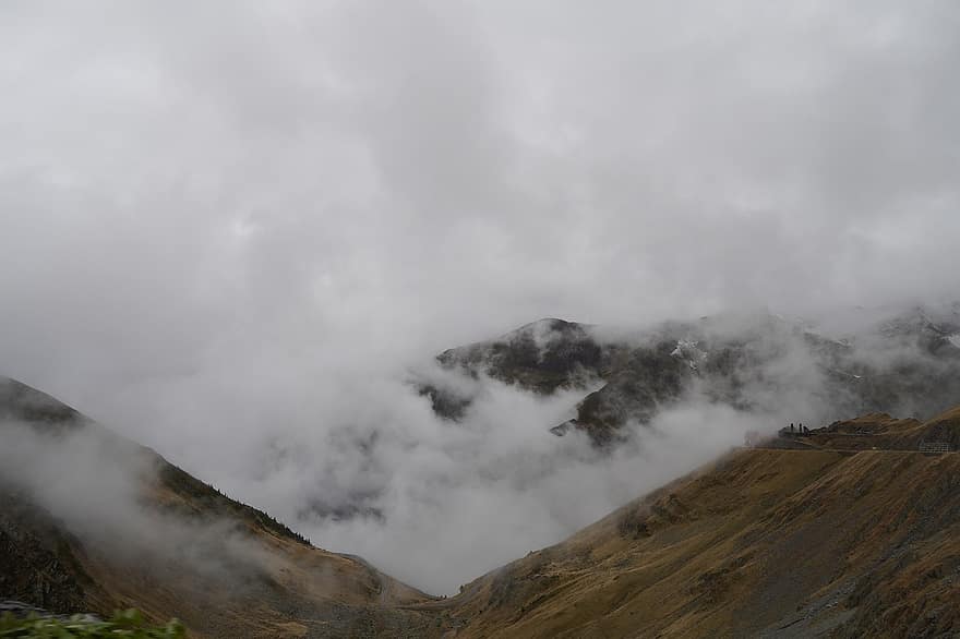 sương mù, núi, romania