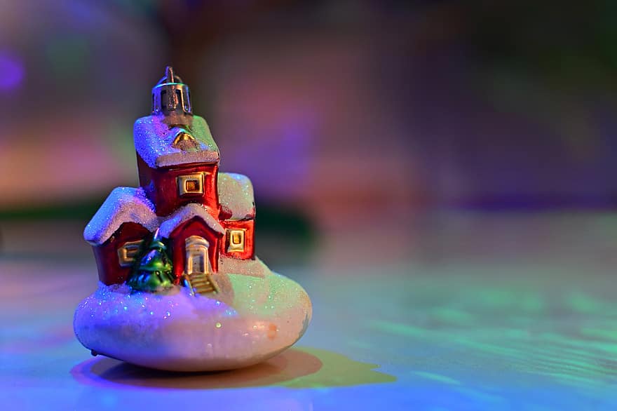 Natale, decorazioni natalizie, Decorazione del villaggio di Natale