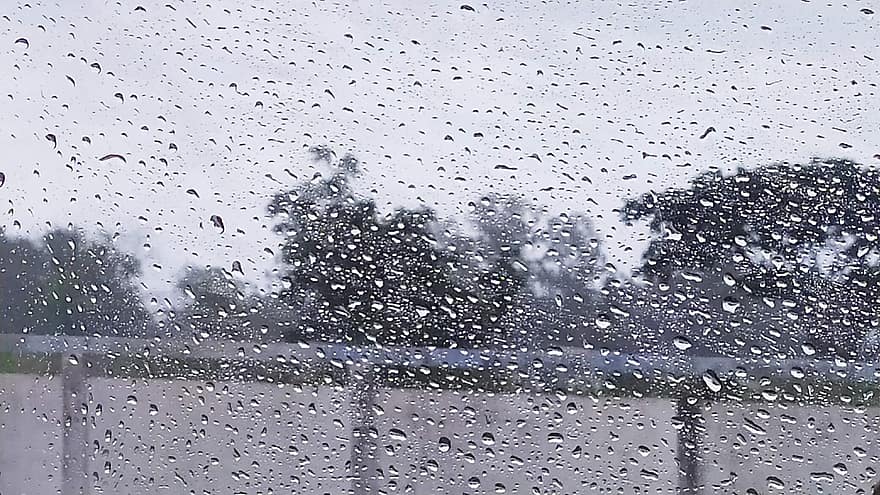 tükör, üveg, eső, időjárás, ablak, csepp, esőcsepp, háttérrel, nedves, közelkép, absztrakt