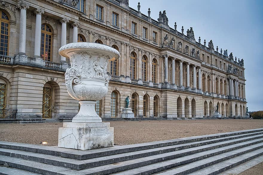 versalles, castell, arquitectura, façana, palau, històric, atracció turística