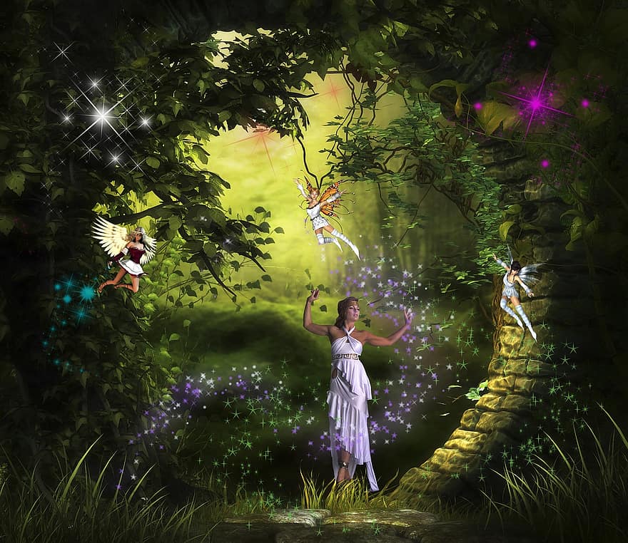 Fantasy, Fairy, Magic, Tale, Woman, Nature, Forest, Fairytale, Dream, Mystery, Female