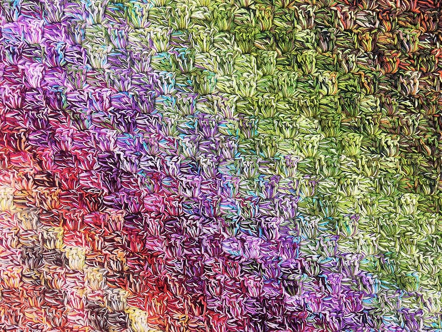 couleurs, crochet, Couleur, coloré, tissu, coton, texture, point