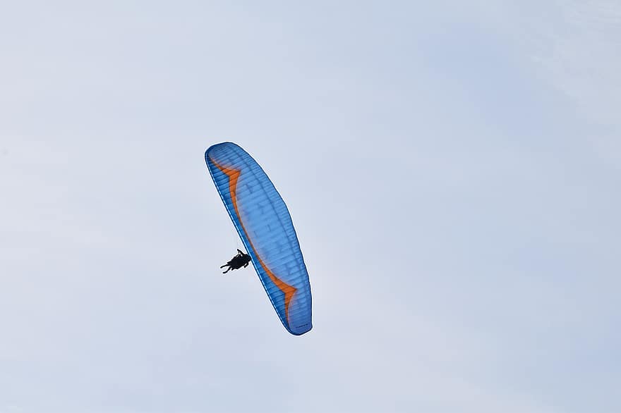 paragliding, flygning, himmel, aktivitet, paraglider, sport, rekreasjon, ekstremsport, fallskjerm, flying, i lufta