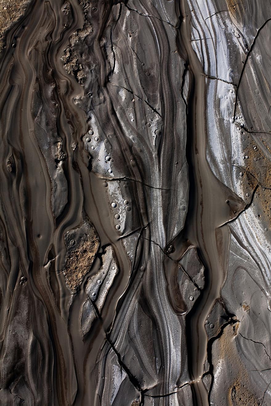 Texture, Leakage, Mud, Background, Wallpaper, Gray, Cracks, Muddy Volcanoes, Nature, backgrounds, pattern