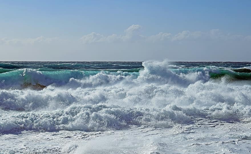 хвилі, море, на відкритому повітрі, пункт призначення, Пляжний, подорожі, розвідка, рай, води, океану, хвиля
