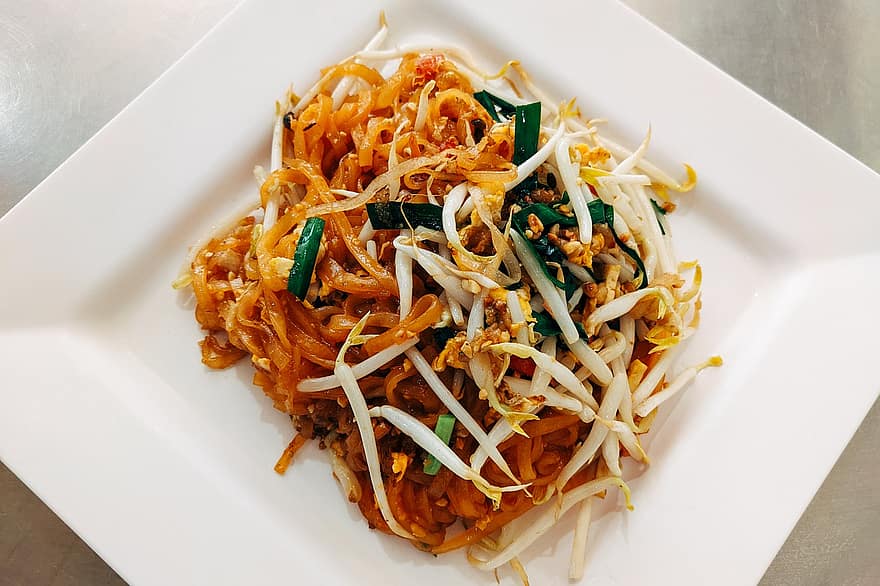 pad thai, spaghetti, mat, maträtt, måltid, kök, utsökt, välsmakande, Thai mat, thailand, gourmet