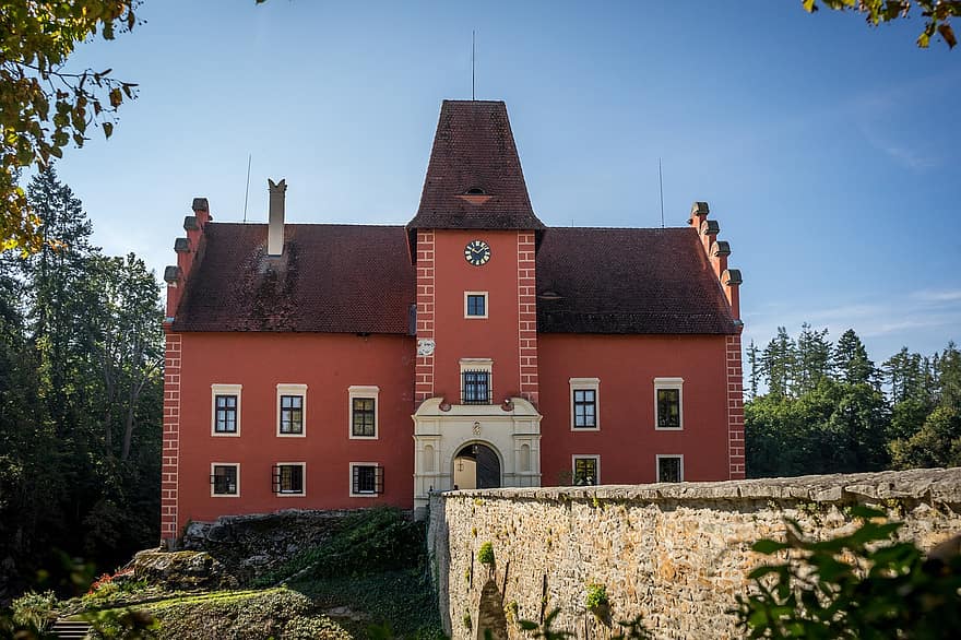 Slot Lotha, at rejse, natur, udendørs, slot, červená lhota, renæssance, Lotha, bohemia, sydlige bohemier, Tjekkiet
