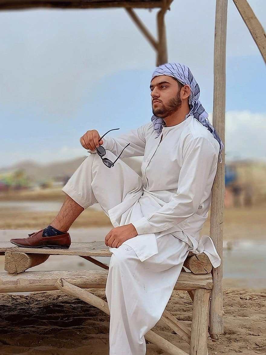 мъж, Афганистан, Афганистанска мода, Афганистански стил, Арабско облекло