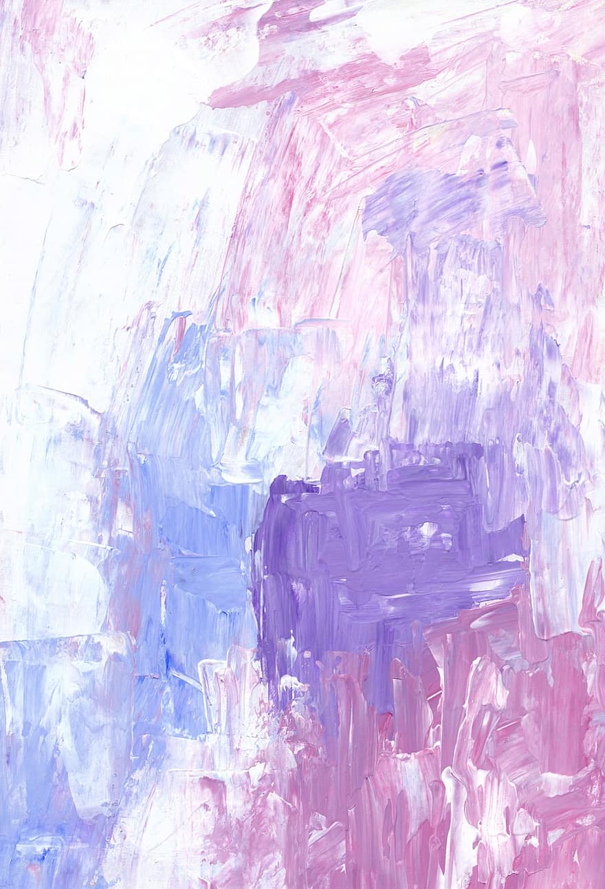 abstrakt bakgrund, akryl-, vit, rosa, lila, målning, blå, pastell, grunge, texturerad, textur